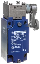 Telemecanique Sensors „Schneider Electric“ ribinis jungiklis 1R 1Z spyruoklinio veikimo metalinio ritinėlio svirtis (XCKJ10513H29)