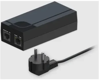 TELTONIKA NETWORKS Vieno prievado Gigabit PoE injektorius, ES versija