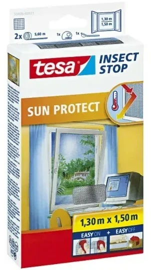 TESA TINKLAS NUO UODŲ APSAUGOS SAULĖS LANGUI 1,3 m x 1,5 m KOMFORTAS