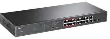 Šakotuvas TL-SL1218MP jungiklis PoE TP-Link 16xFE (16xPoE) 2xGE 2xSFP (Combo)