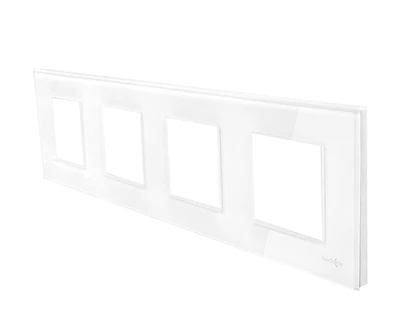 Touchme Quadruple balto stiklo rėmas (TM718W)