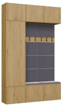 Top E Shop Goodhome HAGA III/1Sz2W Ąžuolas Artisan + 2x Kabykla