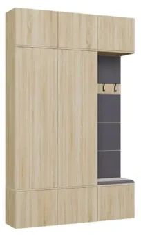 Top E Shop Topeshop spinta HAGA III/2Sz1W Ąžuolo SONOMA 2x spintos + pakaba