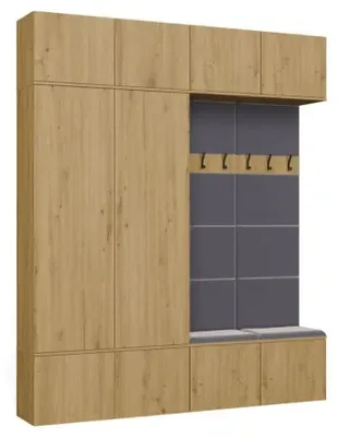 Top E Shop HAGA IV 2SZ2W Wardrobe – Artisan Oak
