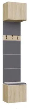 Top E Shop Goodhome Spintos kabykla HAGA 1W Sonoma ąžuolas