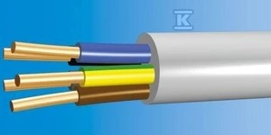 Elpar YDY-ŻO 5X1.5 750V BUGNAS