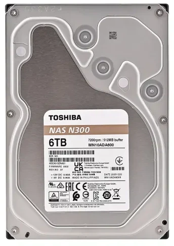 Toshiba BULK N300 NAS kietasis diskas 6 TB 512 MB - Hdd - Serial ATA
