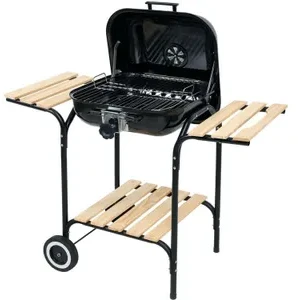 Lund Anglies grilis su dangčiu, grotelių reguliavimu, BBQ nešiojamas