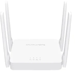 Mercusys | AC1200 belaidis dviejų juostų maršrutizatorius | AC10 | 802.11ac | 300+867 Mbit/s | 10/100 Mbit/s | Mesh palaikymas Ne | MU-MiMO Taip | Nėra mobiliojo plačiajuosčio ryšio | Antenos tipas 4xFiksuota | Ne