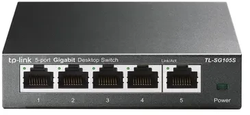 Šakotuvas TP-Link TL-SG105S Ne-valdomas Gigabit Ethernet (10/100/1000) Juoda