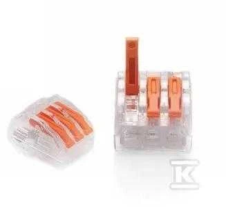 Trytyt LAIDAS UŽSTRAUKIAMAS JUNGTIS 0,2-4,0mm2 PC-233 3 LIZDAI (50 vnt.)