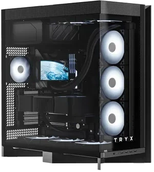 TRYX LUCA L70 Midi-Tower, Tempered Glass, ARGB – juodos spalvos