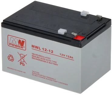 Mw Power AKUMULIATORIUS 12V/12AH-MWL