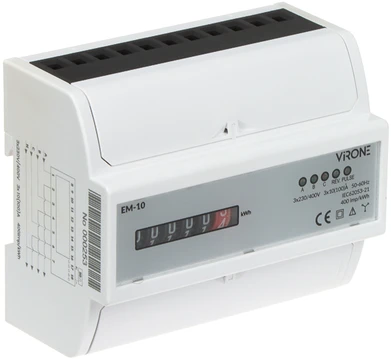 Orno Trifazis analoginis elektros energijos suvartojimo indikatorius, 100A, 7 moduliai, DIN TH-35mm