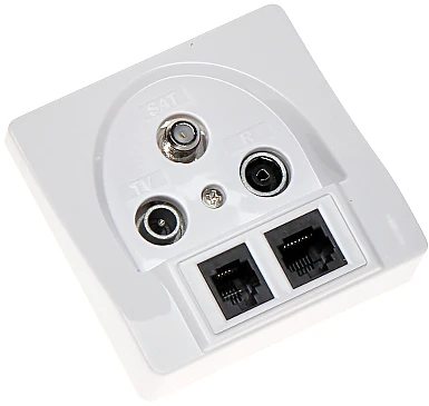 TST GALUTINIS LIZDAS GAR-SAT/2RJ R-TV SAT+RJ45+RJ11