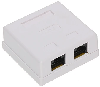 TST GNIAZDO KOŃCOWE RJ45-2G1/6 PODWÓJNE