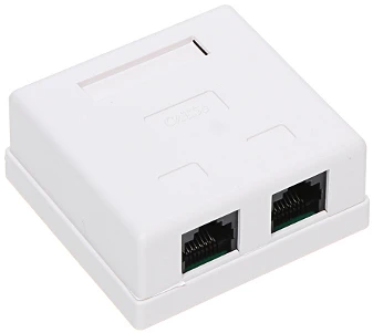 TST GNIAZDO KOŃCOWE RJ45-2G2 PODWÓJNE