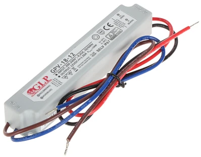 Maitinimo šaltinis GLP GPV-18-12 12V 1.5A 18W