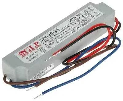 24W LED Maitinimo šaltinis GLP 24V IP67