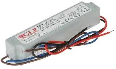 GLP 60W LED maitinimo šaltinis, 24V, 2,5A, IP67