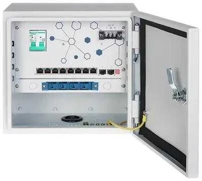 Šakotuvas TST IŠORINĖS KAMEROS PASKIRSTYMO TAŠKAS EXPERT-POE/OTD-8G2GSFP 8 PoE + 2 x SFP