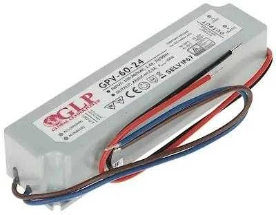 60W LED Maitinimo šaltinis GLP 24V IP67