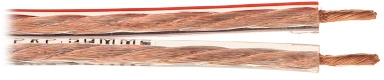 Cabletech kolonėlių laidas 2x2.5mm2 su varinėmis gyslomis