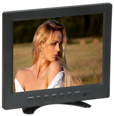 TST VGA monitorius, HDMI, garsas, 1xVaizdo įvestis, USB, TFT-10/CCTV-V2 10 colių nuotolinio valdymo pultelis