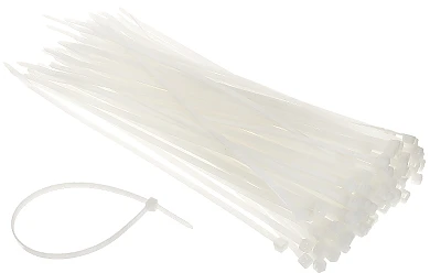 Spacetronik Užtraukiami kabelių dirželiai 250x4,2mm 100vnt., balti