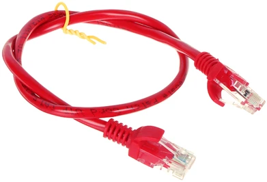 TST Masyvas PATCHCORD RJ45/0.5-Raudonas 0.5m