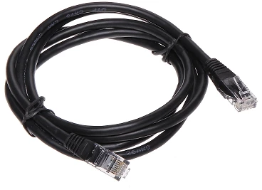 LANBERG Patchcord cat.6 UTP LSZH CU 1.5m juodas Fluke passed