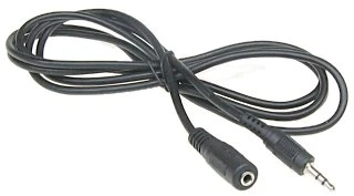 Kabel 3.5mm M - 3.5mm F laidas, 1.5m