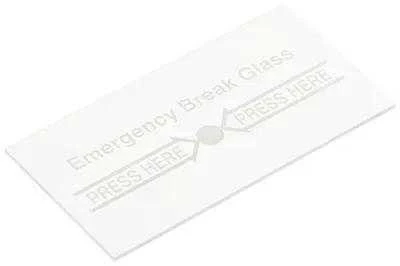 Delta Opti ATSARGINIS LANGELIS PW-C1/GLASS FOR EMERGENCY DOOR RELEASE BUTTONS