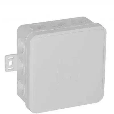 Tuščia ant paviršiaus montuojama dėžutė su 12 įvadų VIPLAST V6 click Baltas IP54 85x85x41mm 036-01