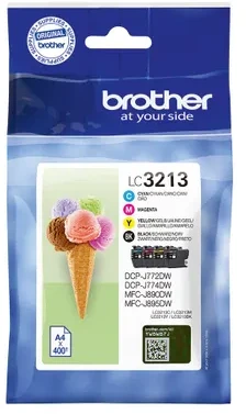 Brother LC-3213VAL rašalo kasetė Originalus Juoda, Žydras, Rausvai raudona, Geltona Sudėtinė pakuotė