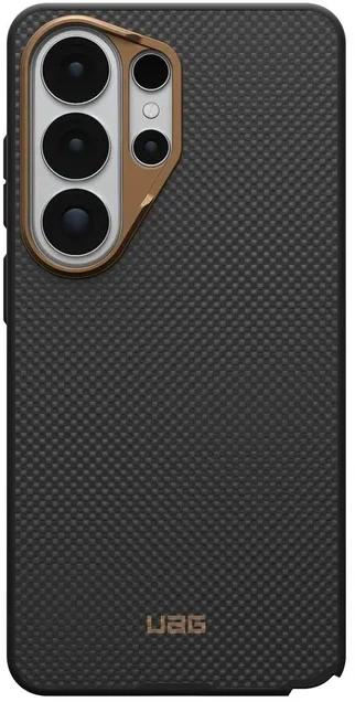 Dėklas Carruzzo Urban Armor Gear UAG Fibr Armr, Juodas/Bronze - Samsung Galaxy S26 Ultra