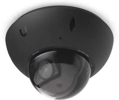 Ubiquiti G6 Pro kupolinė IP apsaugos kamera, skirta vidaus ir lauko sąlygoms, 3840 x 2160 pikselių, montuojama ant lubų / sienos.