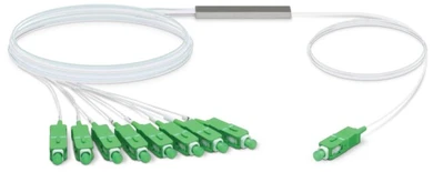Ubiquiti UF-SPLITTER-8 UFIBER 1:8 SPLITTER SC/APC G.657A1 900UM 1,5M PLIENINIS VAMZDIS 1 SZT 11,40 11,40 0 %