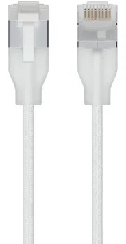 Ubiquiti Ubiquiti UACC-Cable-Patch-EL-C6A-12M-W tinklo kabelis pusiau permatomas, Baltas Cat6a