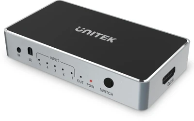 Unitek HDMI 1.4b 5 IN-1 OUT 4K signalo perjungiklis