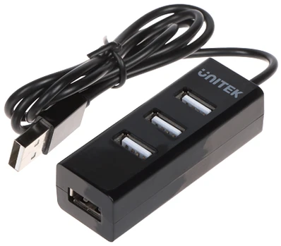 UNITEK Y-2140 juodas Unitek Hub 4x USB 2.0. mini, juodas, Y-2140