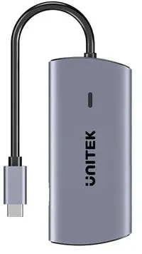 UNITEK HUB USB-C 6IN1 USB-A 5GBPS PD100W HDMI RJ45