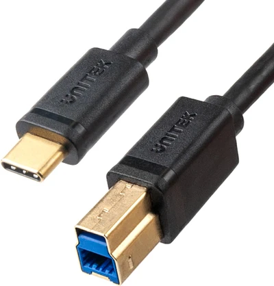 UNITEK C14096BK-2M USB-C laidas USB SPAUSDINTUVAS M/M 2M USB 3.0 5Gbps