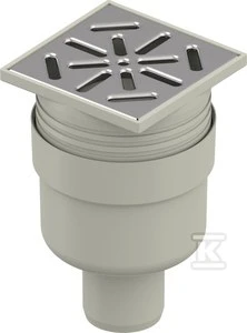 Uponor DRAIN 50 AQUA AMBIENT, VERSIBLE DRAIN, 100X100