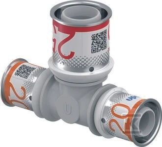 Uponor S-PRESS PLUS TEE RAUDONAS PPSU 20-25-20