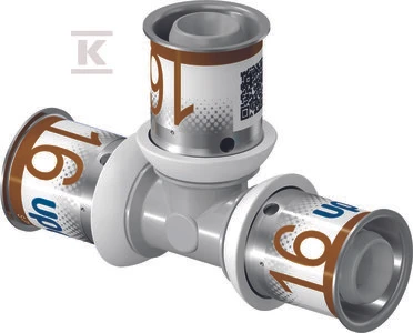 Uponor S-Press Plus trójnik PPSU 16-16-16mm (1039944)