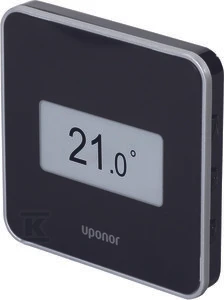 Uponor Smatrix Wave termostats D+RH T-169, juodas
