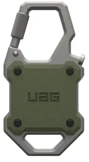 Dėklas Carruzzo Urban Armor Gear UAG Monarch AirTag karabinas, alyvuogių pilkos spalvos