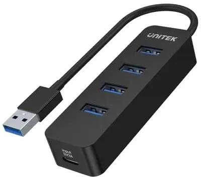 USB šakotuvas Unitek H1117A, 4 prievadai, USB-C, USB 3.1, aktyvus, 10 W
