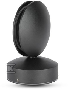 V-tac 7W LED sieninis šviestuvas, juodas, IP65, 3000K